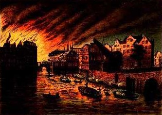 Brand der Hamburger Zollenbrücke
